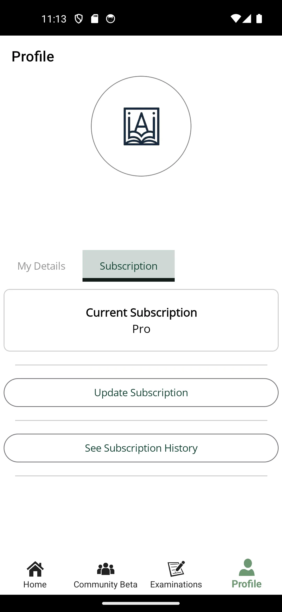Ains Mobile Subsciption page